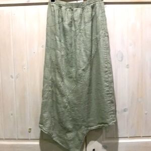 Hand-Colored S Linen Skirt